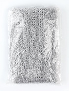 Тесьма серебро, ширина 2,6 см, 1 м (комплект 25 шт) - фото 36373431