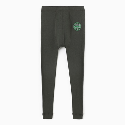 Кальсоны мужские термо, цвет хаки, р-р 50