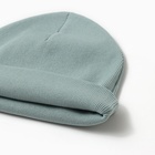 Шапка женская, цвет петроль, р-р 54-56 - фото 25699865