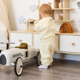 Костюм детский (свитшот и брюки) MINAKU, рост 80-86 см, айвори