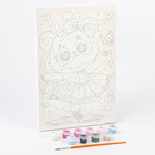 Картина по номерам для детей на холсте с подрамником «Панда балерина», 20×30 см - Фото 3