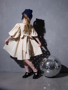 Платье для девочки, MINAKU :Party Dress, цвет молочный, рост 122 см - Фото 12