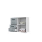 Спальный гарнитур «Бостон», комплект 5 предметов, цвет белый/бетон - Фото 4