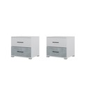 Спальный гарнитур «Бостон», комплект 5 предметов, цвет белый/бетон - Фото 5