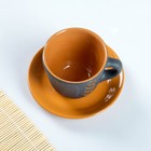 Чашка для чая с блюдцем 0,3л чугун - Фото 4