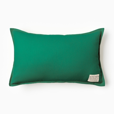 Подушка Этель, 30×50+1 см, изумруд, 100% хлопок