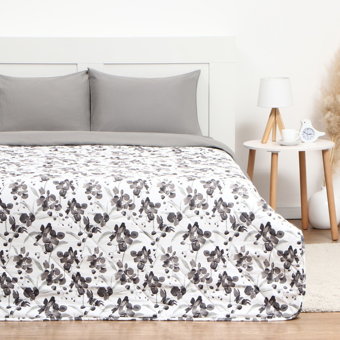 Покрывало 1.5-спальное LoveLife Flowers, 150×230±5 см, жатка - Фото 1