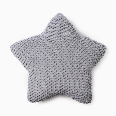 Подушка декоративная «Этель. Звезда», d=44 см, серая