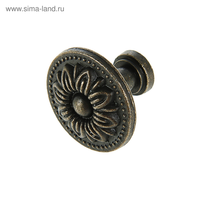 Ручка кнопка ТУНДРА VINTAGE 004, цвет бронза, 8 шт. TMP - Фото 1