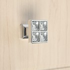 Ручка-кнопка CAPPIO, 27х27 мм, цвет хром, 8 шт. - фото 808589528