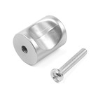 Ручка-кнопка CAPPIO РК102, d=18 мм, пластик, цвет матовый хром, 8 шт. - фото 808589541