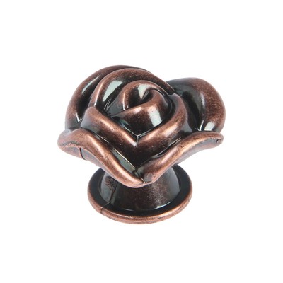 Ручка-кнопка CAPPIO Rose 01, цвет медь, 8 шт.