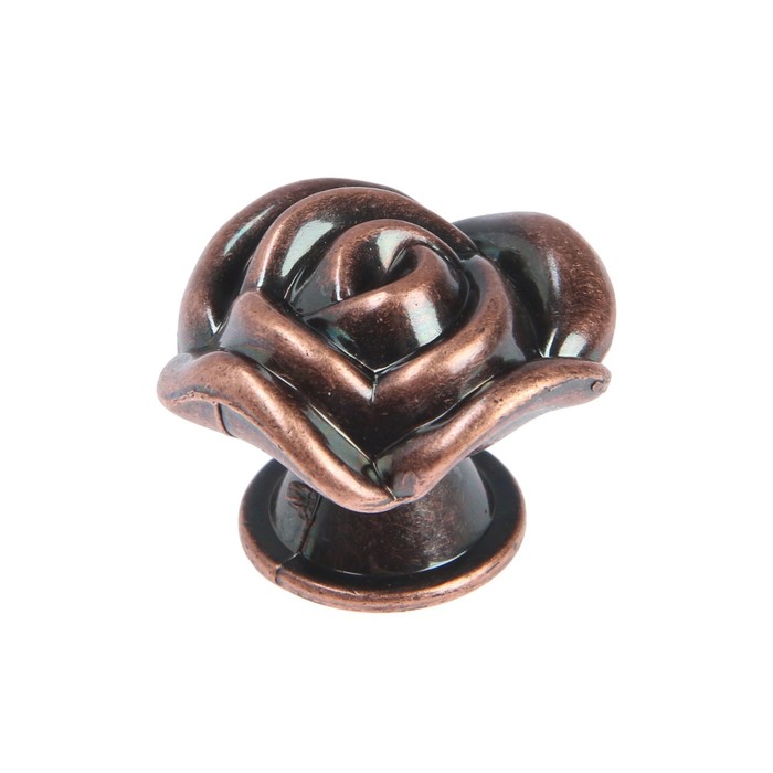 Ручка-кнопка CAPPIO Rose 01, цвет медь, 8 шт. - Фото 1