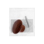 Ручка-кнопка CAPPIO, d=33 мм, пластик, цвет дерево, 8 шт. - фото 809663860