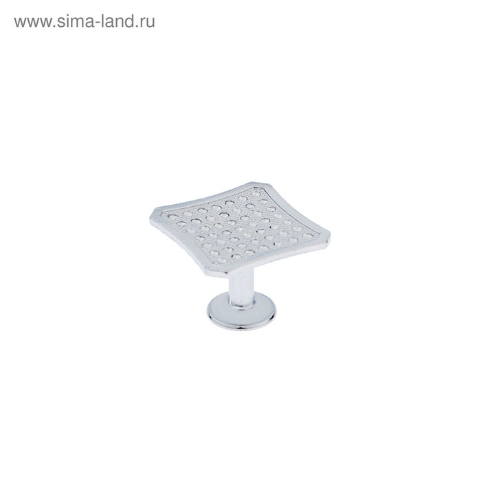 Ручка-кнопка ТУНДРА РК021CP, цвет хром, 8 шт.