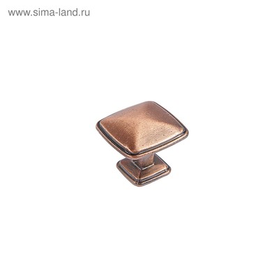 Ручка кнопка ТУНДРА РК112AC (MK112AC), медь, 8 шт.