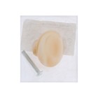 Ручка-кнопка CAPPIO, d=33 мм, акрил, цвет карамельный, 8 шт. - фото 31970069