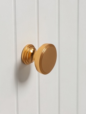 Ручка-кнопка CAPPIO PK322, d=30 мм, цвет золото, 8 шт.