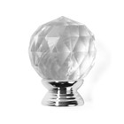 Ручка-кнопка CAPPIO PK114, d=30 мм, пластик, цвет хром, 8 шт 10788235