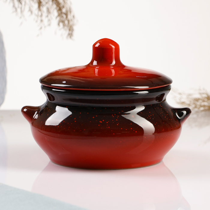 Горшок керамический для запекания 500 мл Лакомка КРС00000362 - Фото 1