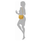 Сумка женская, искусственная кожа, желтый 24х10х18 см - Фото 2