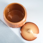 Бочонок для сахара Борисовская керамика «Классика», 2 л, бежевый - Фото 3