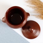 Горшок керамический для запекания №5 с ручками, 0.5 л / 10×10.5 см, шелк - Фото 3