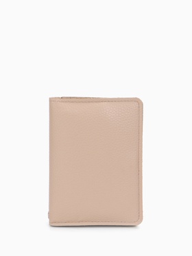 Обложка Bagsland 3в1: для банковских карт, купюр, документов, бежевая