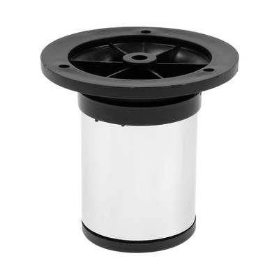 Опора регулируемая OR=001CR ТУНДРА, d=50 мм, H=80 мм, цвет хром, 4 шт.