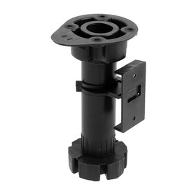 Опора пластиковая ТУНДРА, регулируемая d=26, H=120-160 мм, с клипсой, черная, 16 шт