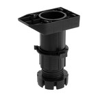 Опора пластиковая ТУНДРА, регулируемая d=40, H=100-140 мм, с клипсой, черная, 16 шт. TMP - Фото 2