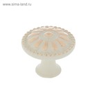 Ручка-кнопка РК201, белая, с золотой вставкой, 8 шт 10788187