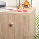 Ручка-кнопка РК201, белая, с золотой вставкой, 8 шт - фото 31970136