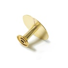 Ручка кнопка ТУНДРА РК014GP, цвет золото, 8 шт TMP - фото 808589703