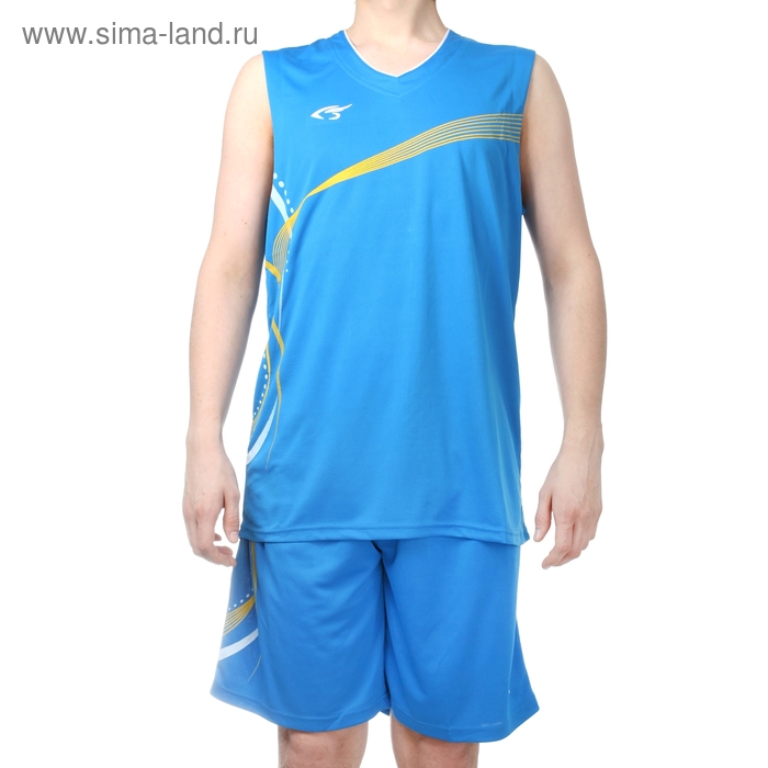Форма баскетбольная 3XL, рост 175-180 см, цвет син-желтый - Фото 1