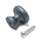 Ручка-кнопка CAPPIO PK321, d=24 мм, цвет графит, 8 шт. - фото 808589717