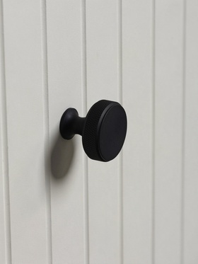Ручка-кнопка CAPPIO PK323, d=30 мм, цвет черный, 8 шт.