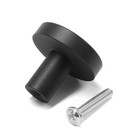 Ручка-кнопка CAPPIO PK325, d=30 мм, цвет черный, 8 шт. - фото 808832817