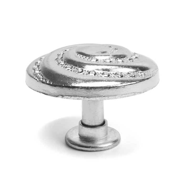 Ручка-кнопка ТУНДРА РК018CP, цвет хром, 8 шт.