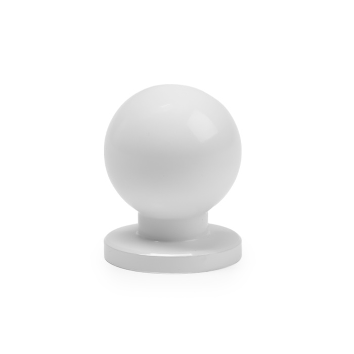 Ручка-кнопка CAPPIO RK146, d=20 мм, белая, 8 шт.