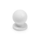 Ручка-кнопка CAPPIO RK146, d=20 мм, белая, 8 шт. - фото 809663899