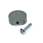 Ручка-кнопка CAPPIO RK147, d=26 мм, цвет графит, 8 шт. - фото 808589833