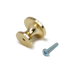 Ручка-кнопка CAPPIO RK148, d=30 мм, цвет сатиновое золото, 8 шт. - фото 31970306