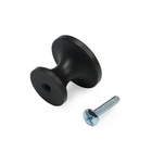 Ручка-кнопка CAPPIO RK148, d=30 мм, цвет черный, 8 шт. - фото 808589870