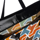 Сумка хозяйственная на молнии, цвет чёрный/разноцветный - фото 25863469