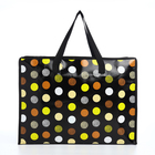 Сумка хозяйственная на молнии, цвет чёрный/разноцветный - фото 25863471