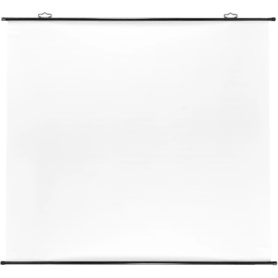 Экран Cactus Map type CS-PSRM-150×150-BK, 1:1, настенно-потолочный, рулонный, чёрный