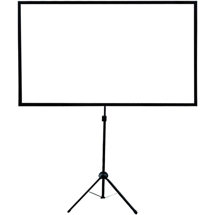 Экран на треноге Cactus CS-PSTX-112×199, X-type, 16:9, напольный натяжной, чёрный - Фото 1