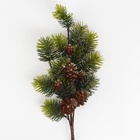 Ветка декоративная новогодняя, 61×21×7 см - Фото 3
