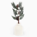 Ветка декоративная новогодняя, 28×12×6 см - Фото 1